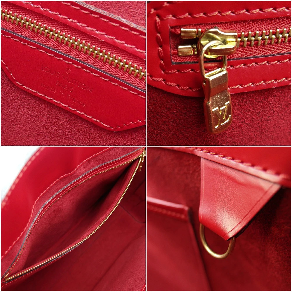 Louis Vuitton Duplex Castilian Red Tote Bag Shoulder Epi Leather